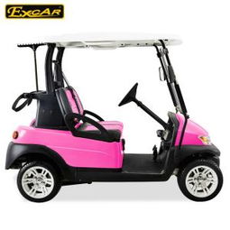 pink passenger trojan battery electric golf cart cheap club